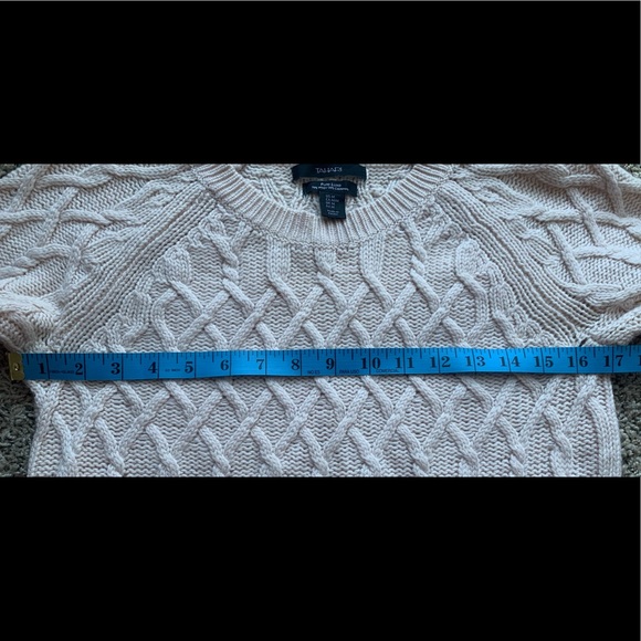 TAHARI Pure Luxe 70% Wool 30% Cashmere Sweeter Pink High Low Long Sleeves Sz M - Picture 6 of 11